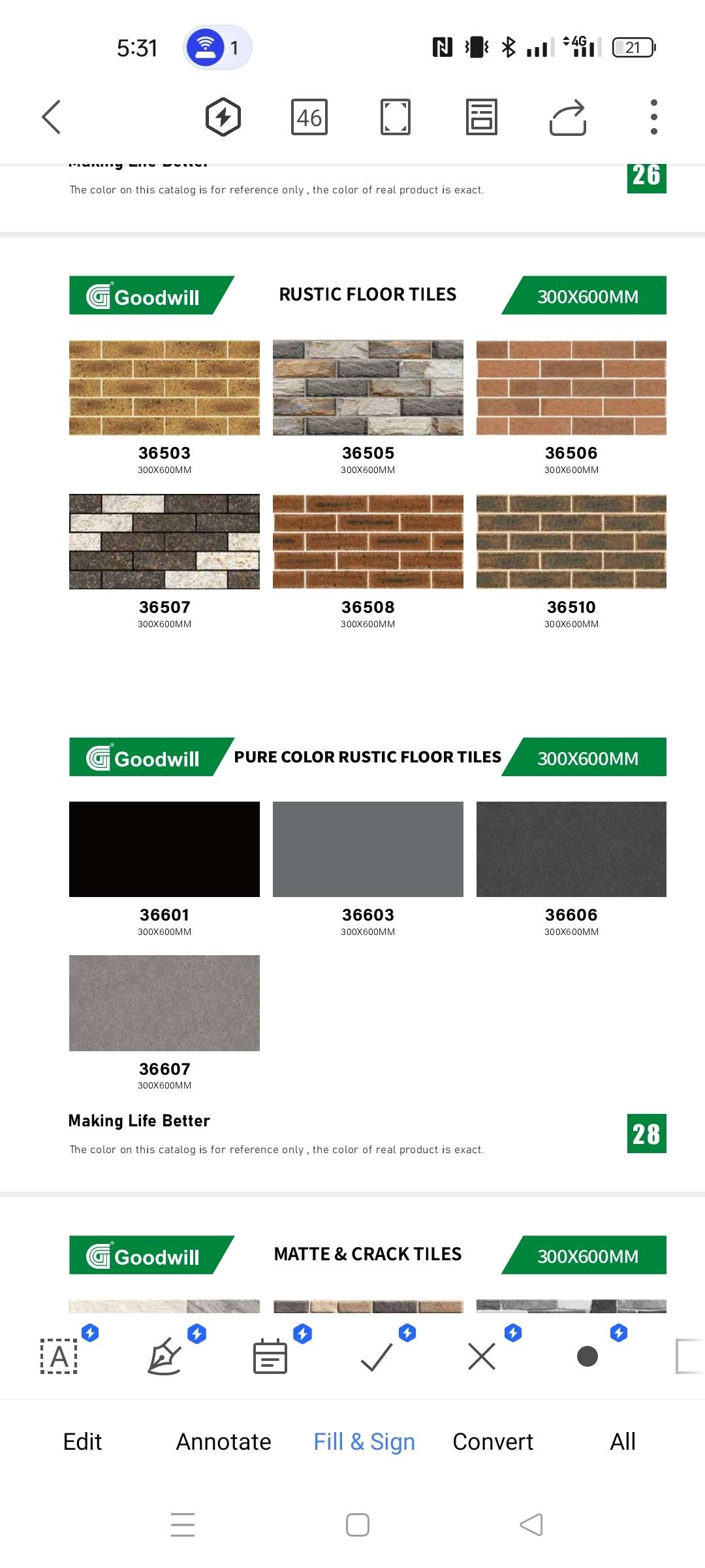 30x60 Rustic Floor Tiles