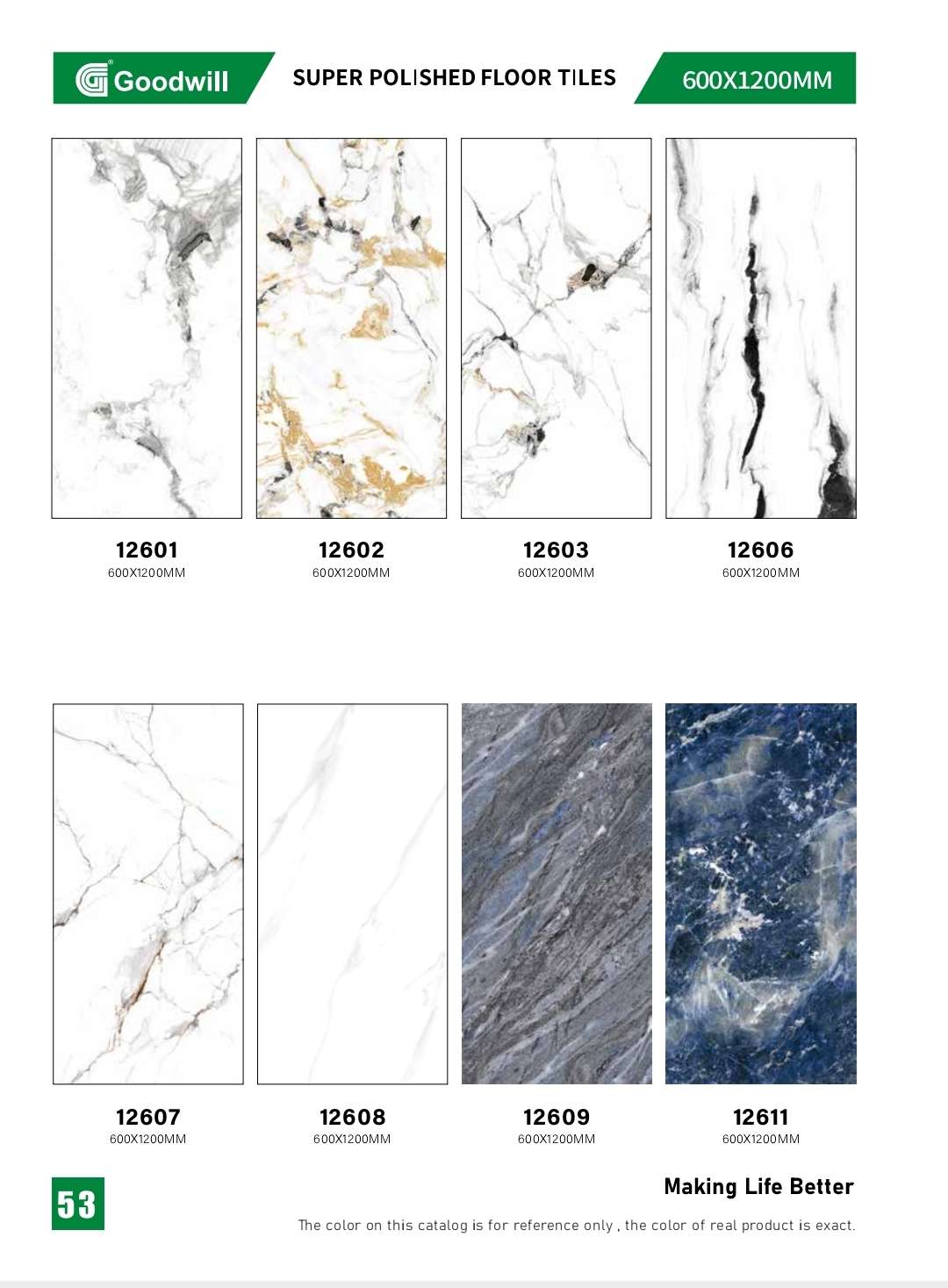 60x120 Super polished Floor Tiles